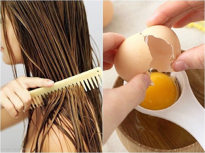Chữa rụng tóc tại nhà bằn trứng gà
